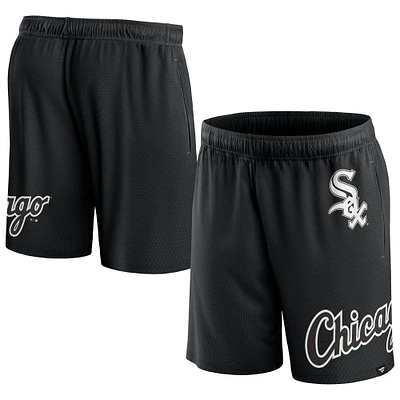 Short en maille Clincher Fanatics noir Chicago White Sox pour hommes