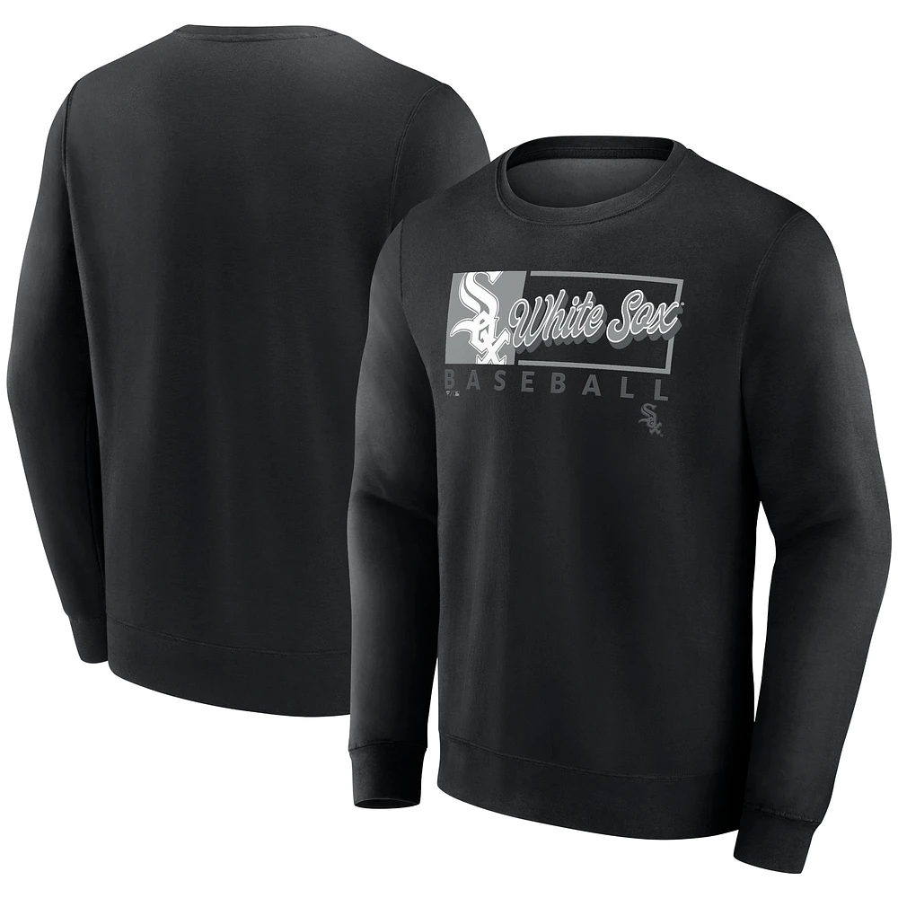 Sweat-shirt en polaire Focus Fanatics pour hommes, noir, Chicago White Sox,