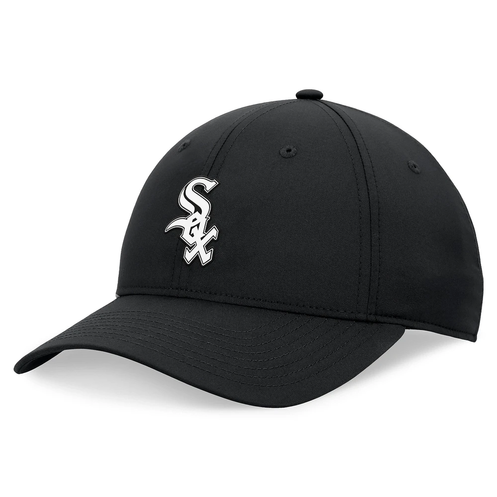 Casquette réglable non structurée Ripstop Black Chicago White Sox Front Office Fanatics pour hommes