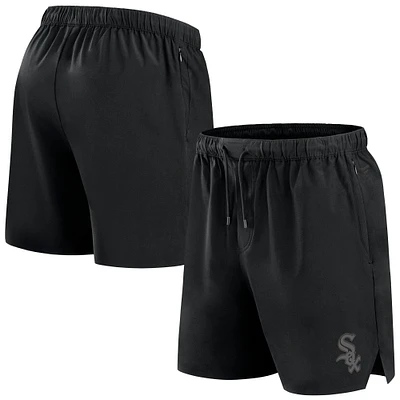 Short tissé noir Chicago White Sox Front Office Fanatics pour hommes