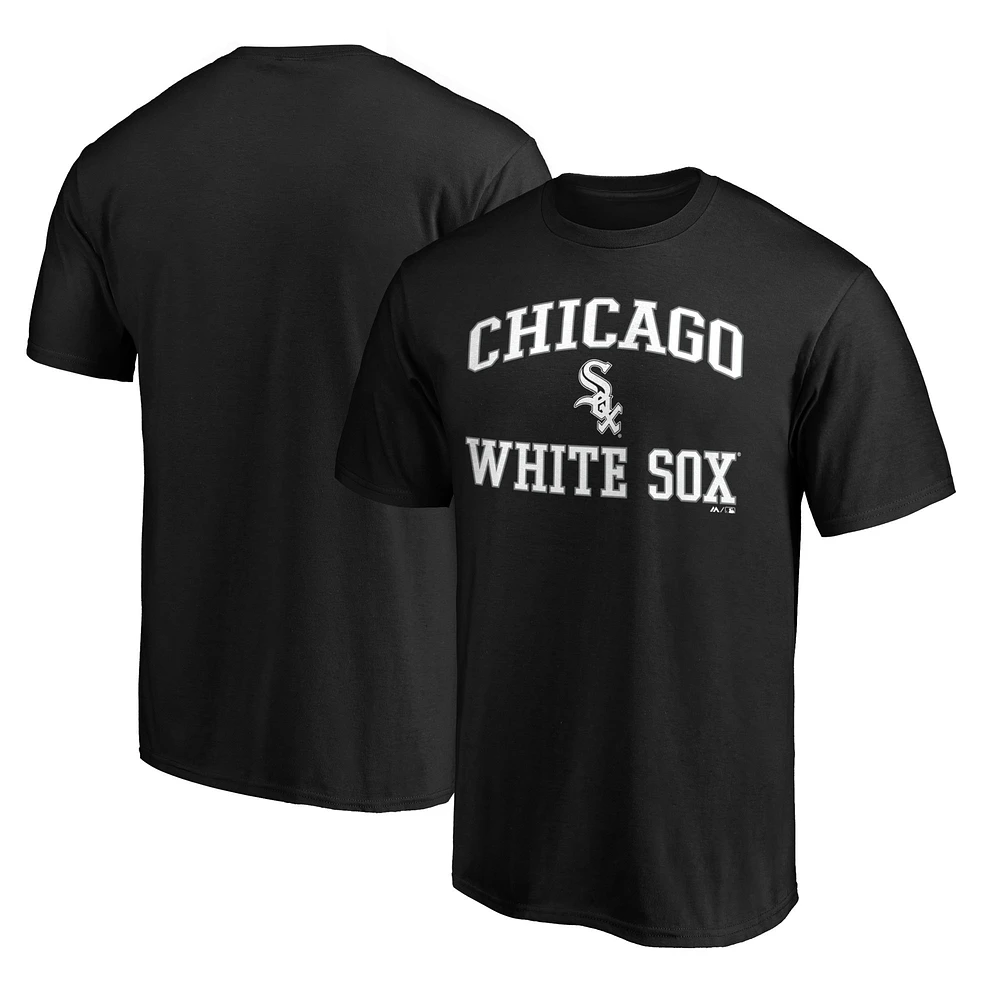 Men's Fanatics Black Chicago White Sox Heart & Soul T-Shirt