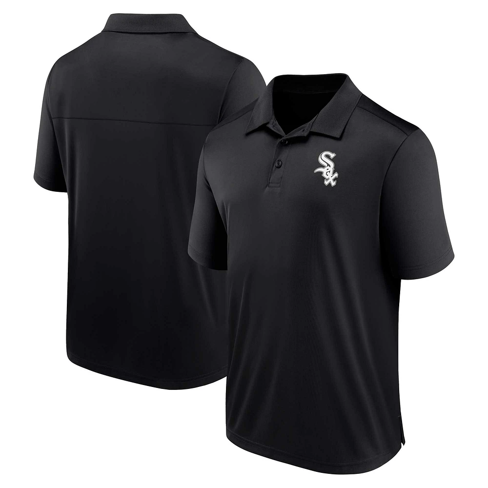 Polo noir avec logo Fanatics des White Sox de Chicago pour hommes