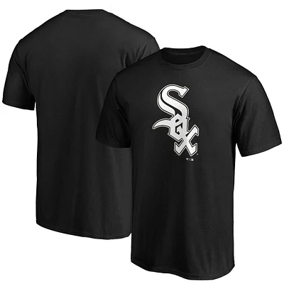 T-shirt noir avec logo officiel des White Sox de Chicago Fanatics pour hommes