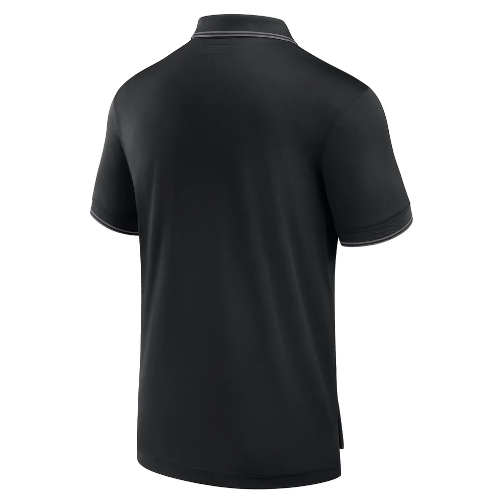 Men's Fanatics Black Chicago White Sox Pique Polo Shirt