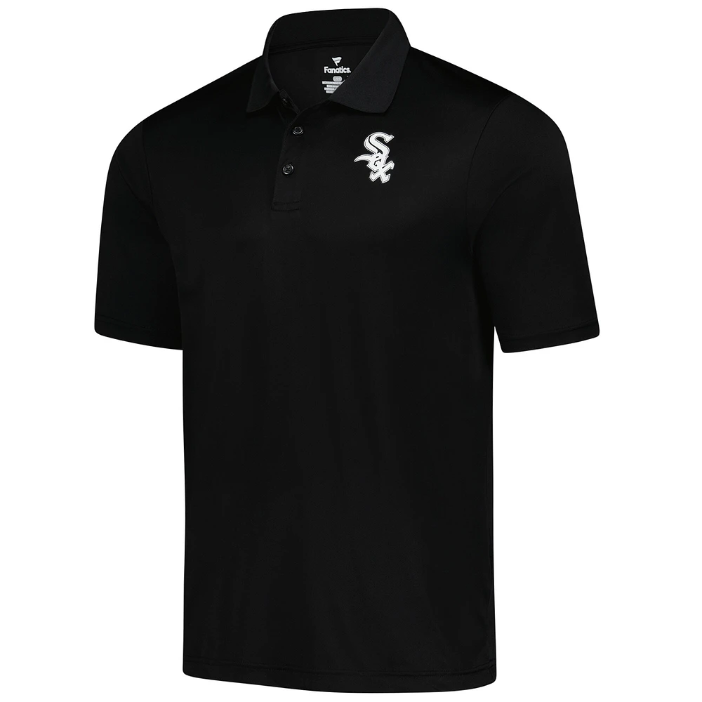 Polo Fanatics noir pour homme des Chicago White Sox
