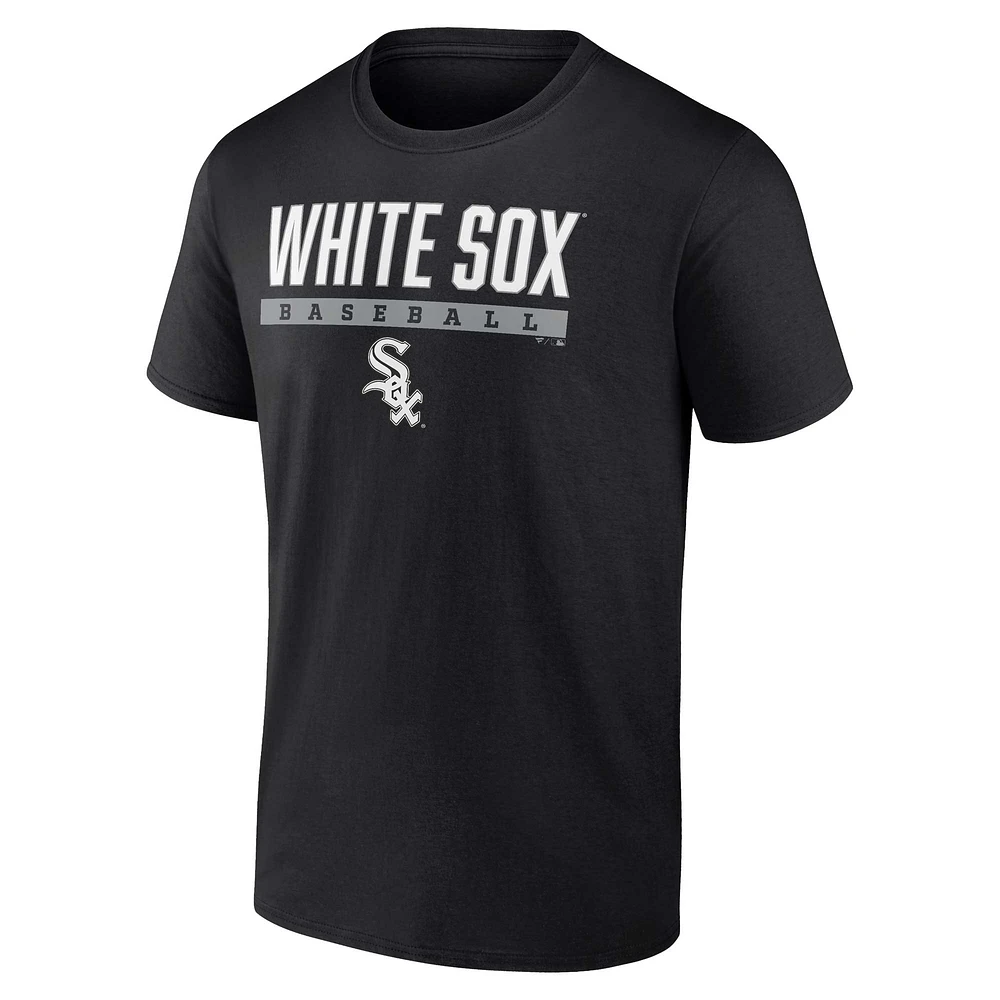 T-shirt noir Power Hit des White Sox de Chicago Fanatics pour hommes