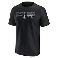 Men's Fanatics  Black Chicago White Sox Raglan T-Shirt