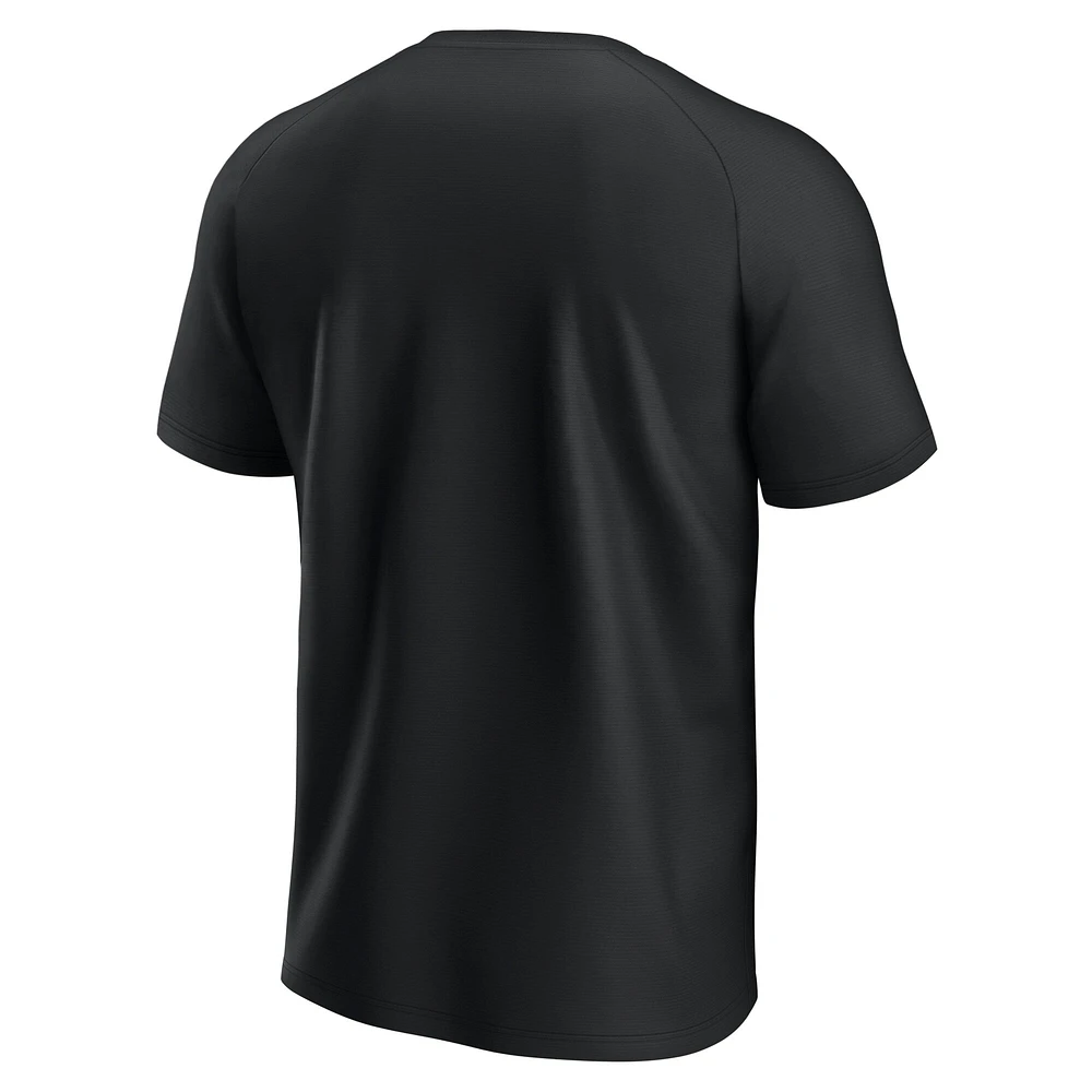 Men's Fanatics  Black Chicago White Sox Raglan T-Shirt