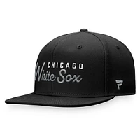 Men's Fanatics Black Chicago White Sox Script Snapback Hat