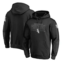 Men's Fanatics Black Chicago White Sox Team Front Line Fitted Pullover Hoodie