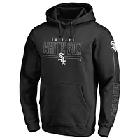 Men's Fanatics Black Chicago White Sox Team Front Line Fitted Pullover Hoodie