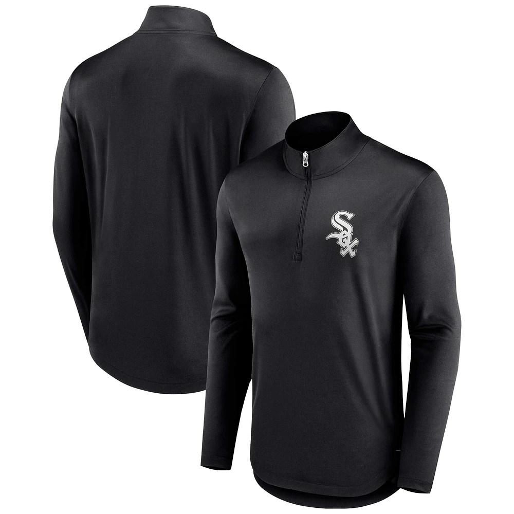 Pull léger à fermeture éclair quart de tour Tough Minded Chicago White Sox pour homme Fanatics Black