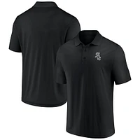 Polo noir Fanatics pour hommes des White Sox de Chicago avec séquence victoires