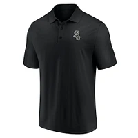 Polo noir Fanatics pour hommes des White Sox de Chicago avec séquence victoires