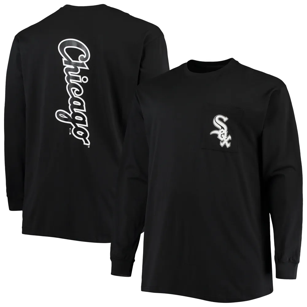 Lids Chicago White Sox Fanatics Branded Big & Tall Solid Back Hit Long  Sleeve T-Shirt - Black