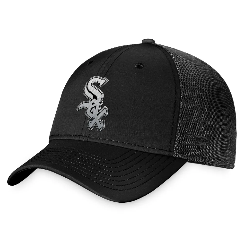 Fanatics Men's Branded White, Black Chicago White Sox Iconic Color Blocked  Fitted Hat