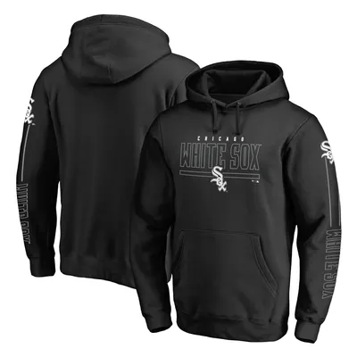 Chicago White Sox Fanatics Branded Team Front Line Fitted Pullover Hoodie - Black