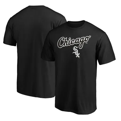 Chicago White Sox Fanatics Branded Team Logo Lockup T-Shirt - Black