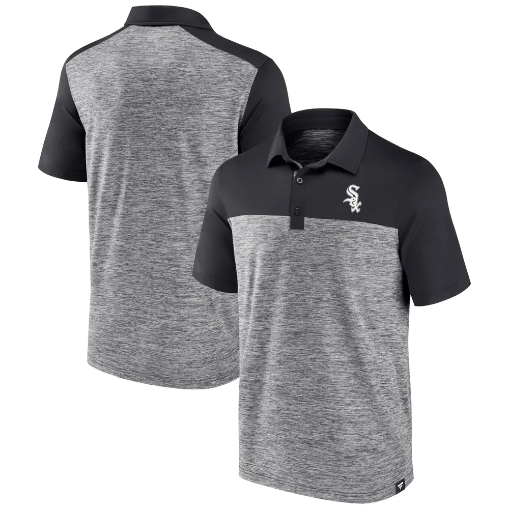 Men's Fanatics Branded Black/Gray Chicago White Sox Dueling Logos Polo Combo Set