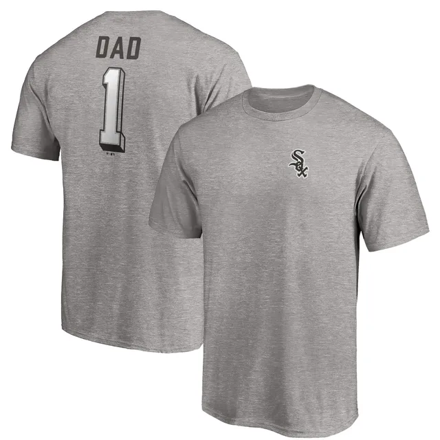 Men's Black Chicago White Sox Number One Dad Team T-shirt