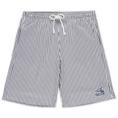 Lids Chicago Cubs Big & Tall Pinstripe Shorts - White/Royal