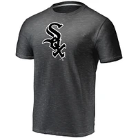 Men's Fanatics Charcoal Chicago White Sox Official Logo Space Dye T-Shirt