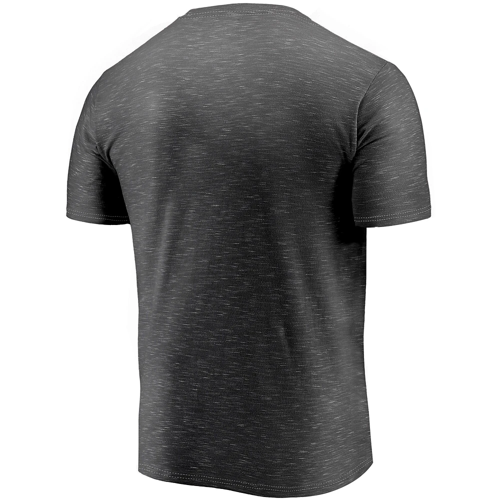 Men's Fanatics Charcoal Chicago White Sox Official Logo Space Dye T-Shirt