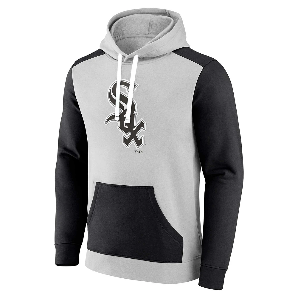 Men's Fanatics Gray/Black Chicago White Sox Arctic Pullover Hoodie