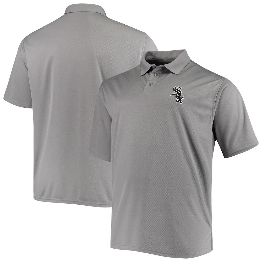 Polo gris Fanatics pour hommes des White Sox de Chicago Big & Tall Solid Birdseye