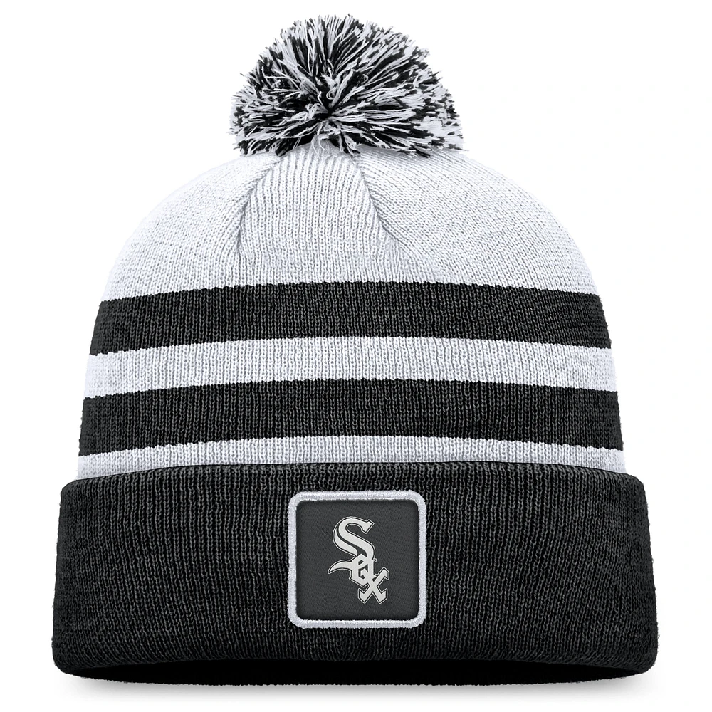 Men's Fanatics Gray Chicago White Sox Cuffed Knit Hat with Pom