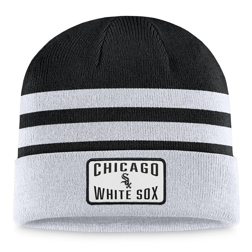 Bonnet en tricot à revers gris Chicago White Sox Fanatics pour hommes