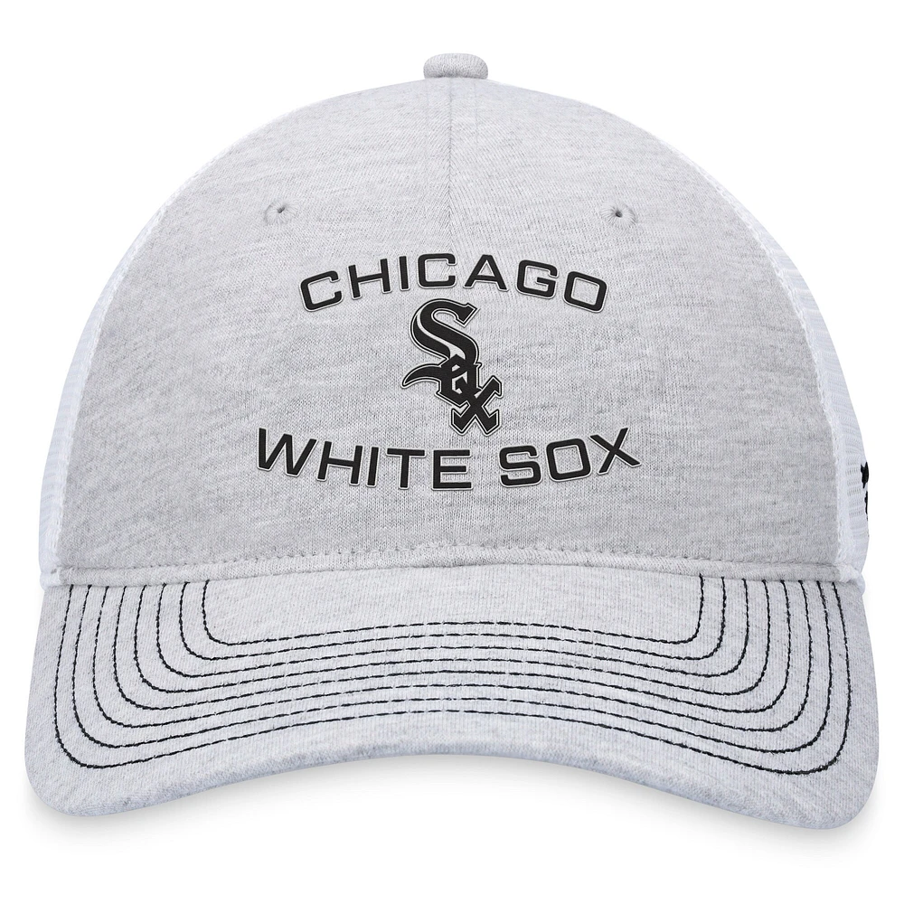 Casquette réglable gris Chicago White Sox Trucker Fanatics pour hommes