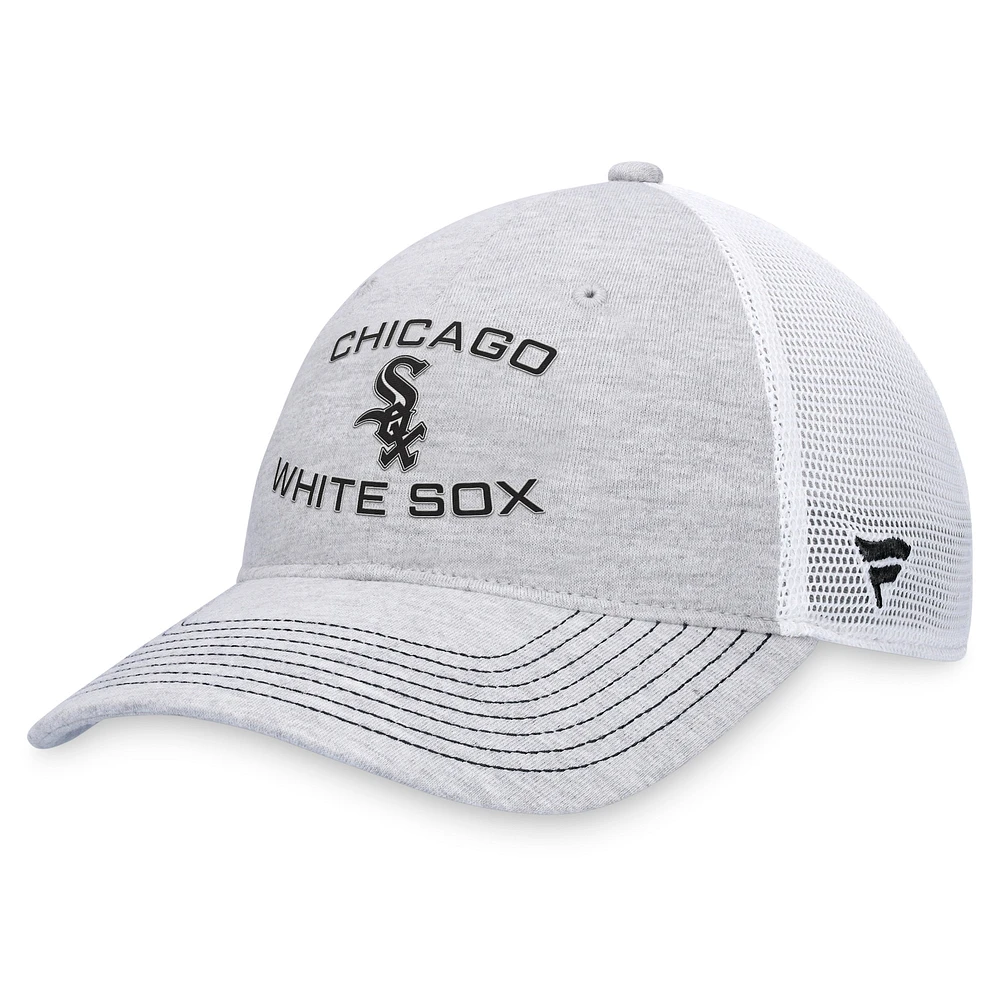 Casquette réglable gris Chicago White Sox Trucker Fanatics pour hommes