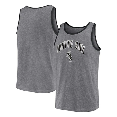 Men's Fanatics  Heather Gray Chicago White Sox Primary Tank Top