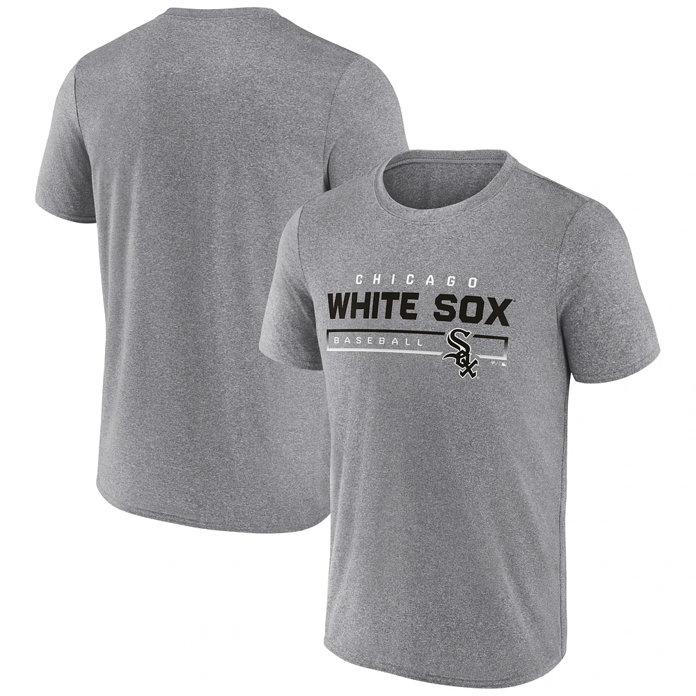 T-shirt synthétique pour hommes Fanatics Heathered Grey Chicago White Sox Durable Goods