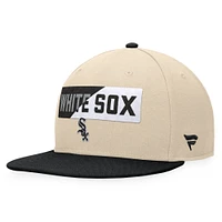 Casquette Snapback Chicago White Sox Cycle Fanatics kaki/noir pour hommes