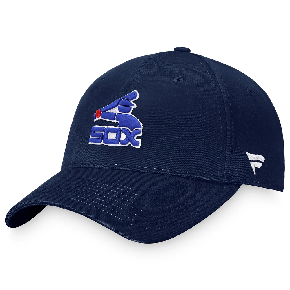 Casquette réglable Fanatics Navy Chicago White Sox Cooperstown Collection Core pour hommes