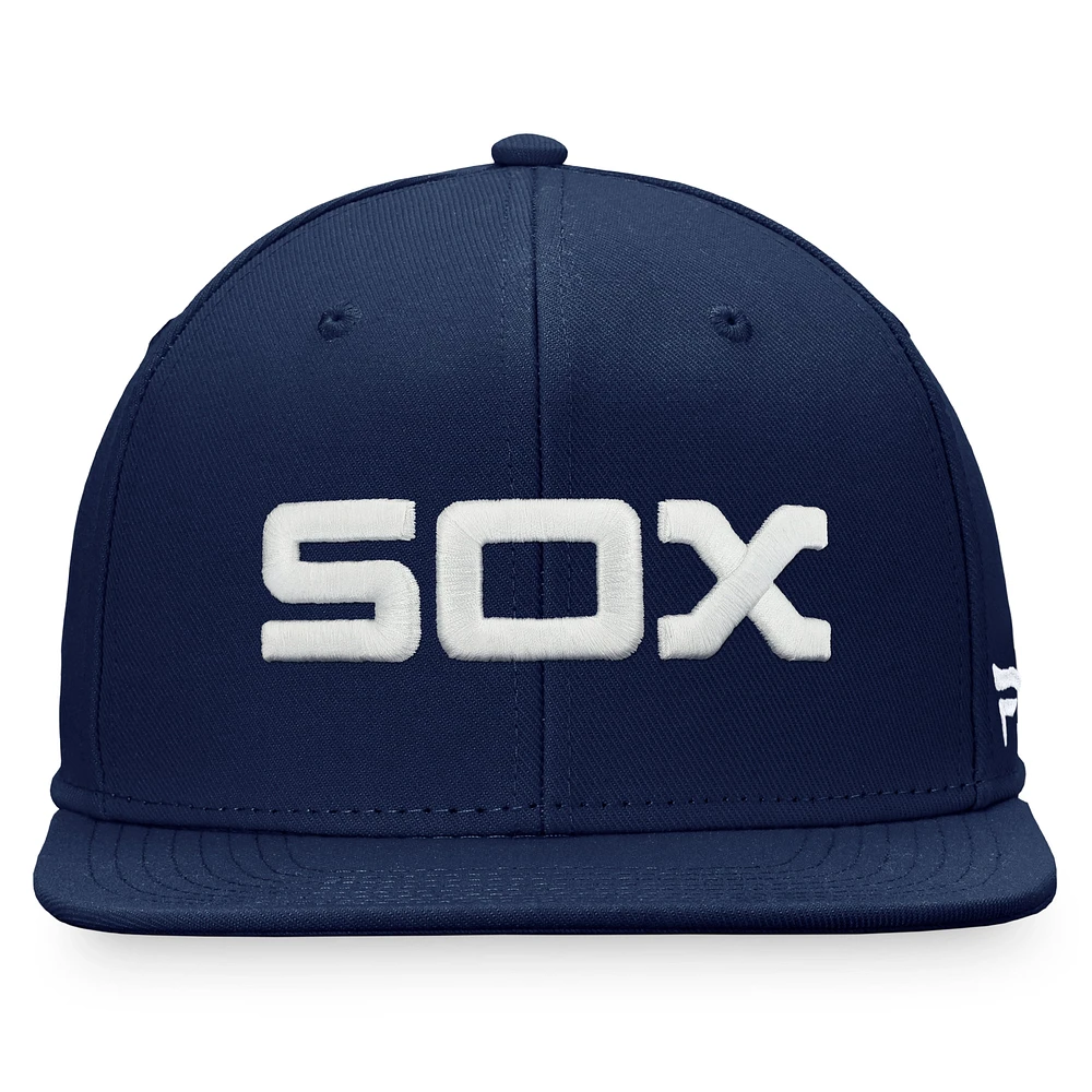 Casquette ajustée Fanatics Navy Chicago White Sox Cooperstown Collection pour hommes