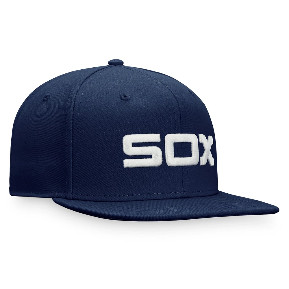 Casquette ajustée Fanatics Navy Chicago White Sox Cooperstown Collection pour hommes