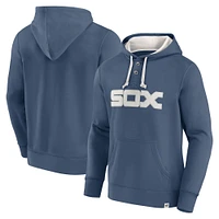 Men's Fanatics Navy Chicago White Sox Plan for Adversity Henley Fleece Pullover Hoodie