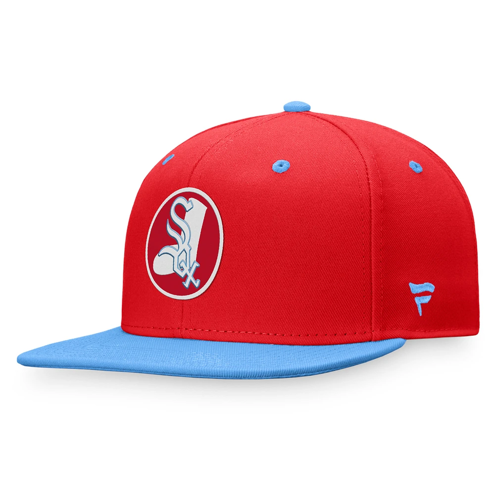 Men's Fanatics Red/Light Blue Chicago White Sox Cooperstown Collection Two-Tone Fitted Hat