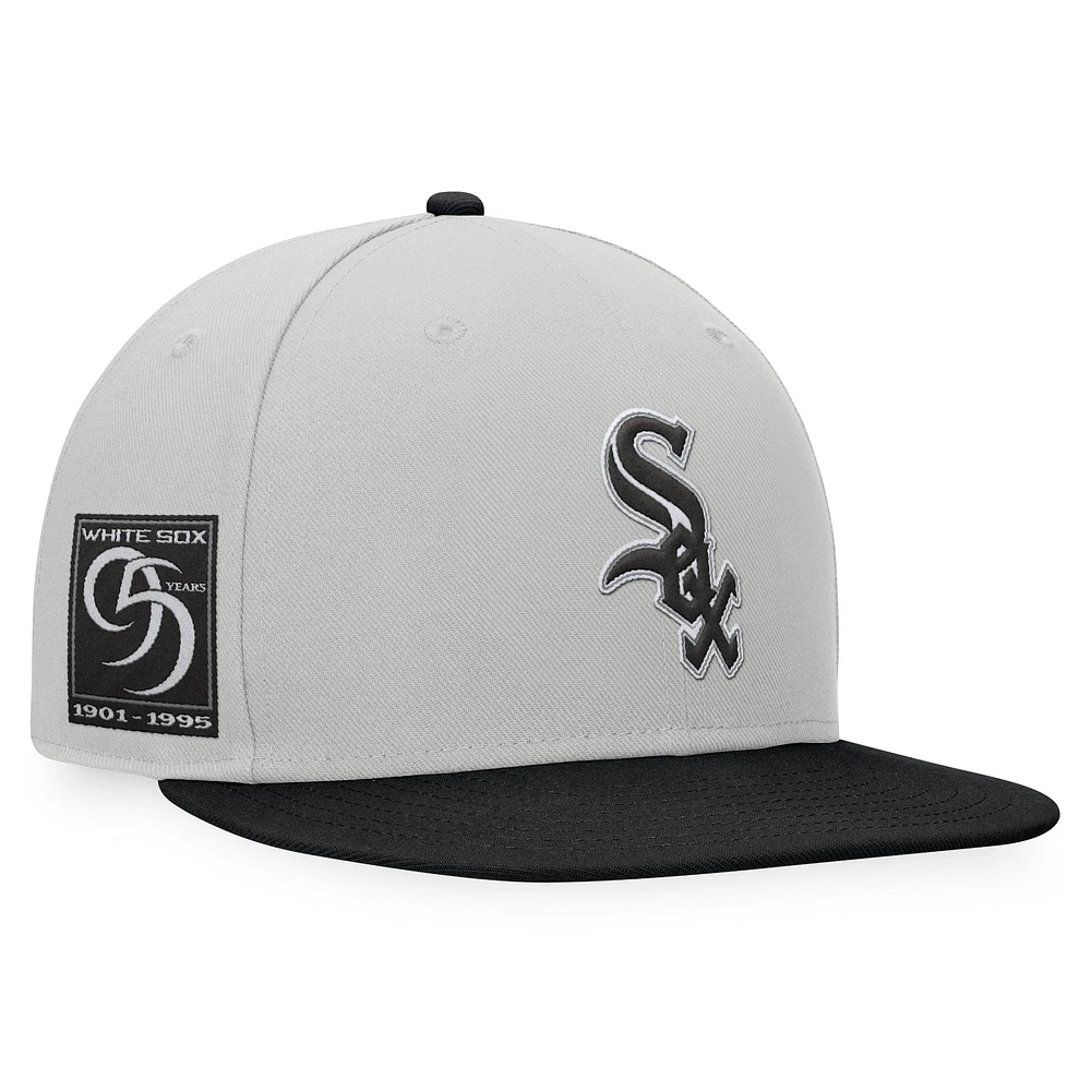 Men's Fanatics Tan/Black Chicago White Sox Glory Days Two-Tone Snapback Hat