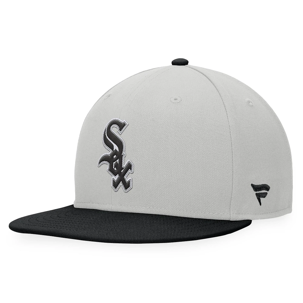 Men's Fanatics Tan/Black Chicago White Sox Glory Days Two-Tone Snapback Hat