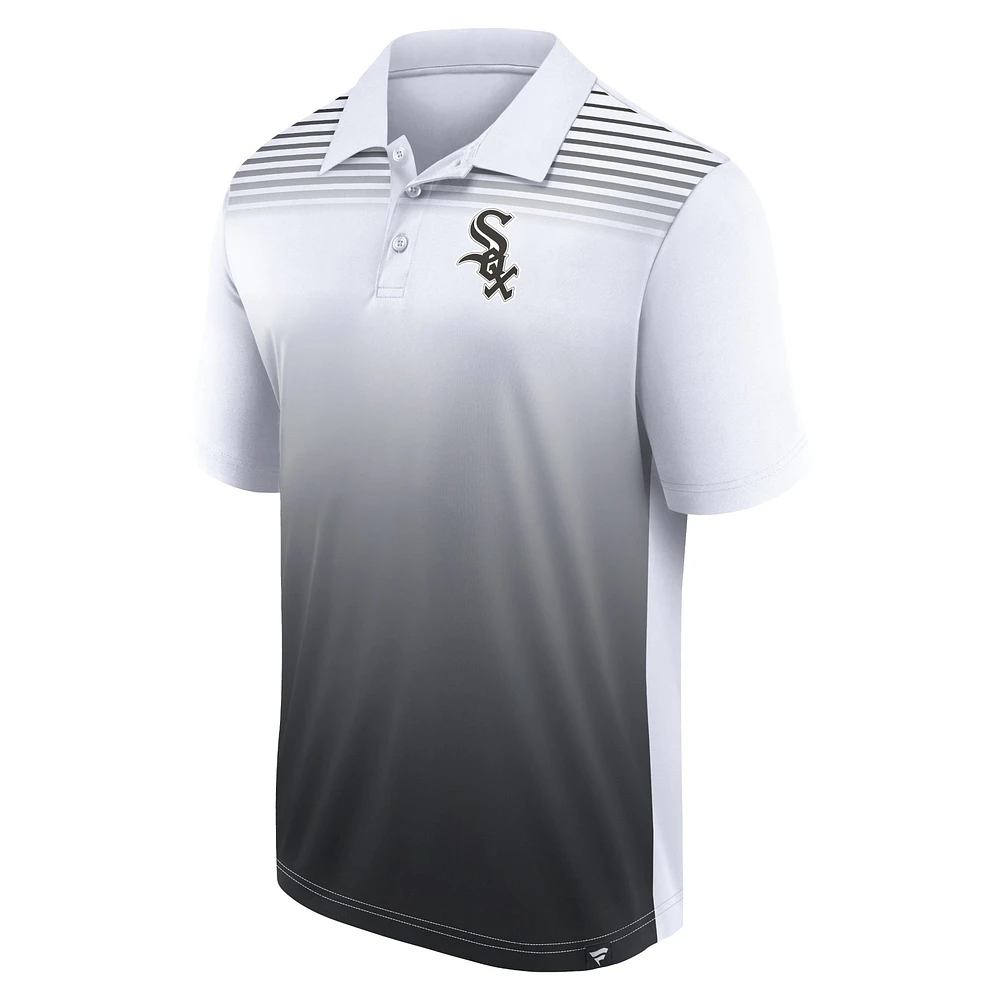 Men's Fanatics White/Black Chicago White Sox Sandlot Game Polo