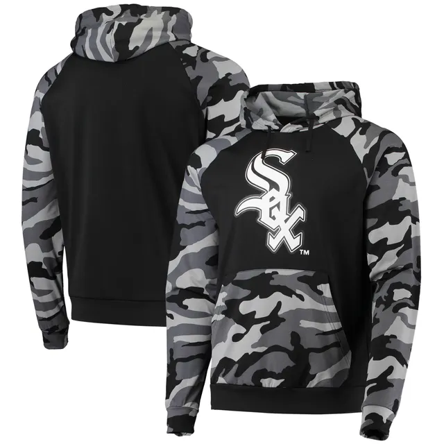 Men's FOCO Black Cleveland Browns Camo Raglan Pullover Hoodie