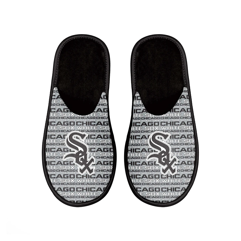 Men's FOCO Chicago White Sox Scuff Logo Slide Slippers