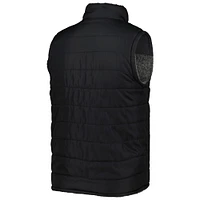 G-III Sports by Carl Banks pour homme Noir/Anthracite Chicago White Sox Power Hitter Gilet réversible à glissière pleine longueur