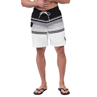 Men's G-III Sports by Carl Banks Black/White Chicago White Sox Jump Shot Volley Board Shorts