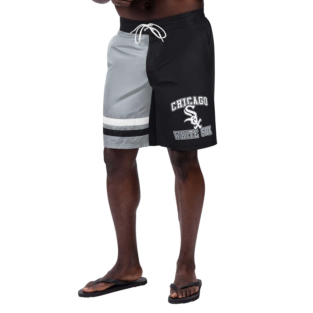 Men's G-III Sports by Carl Banks Black Chicago White Sox Anchor Swim Trunks