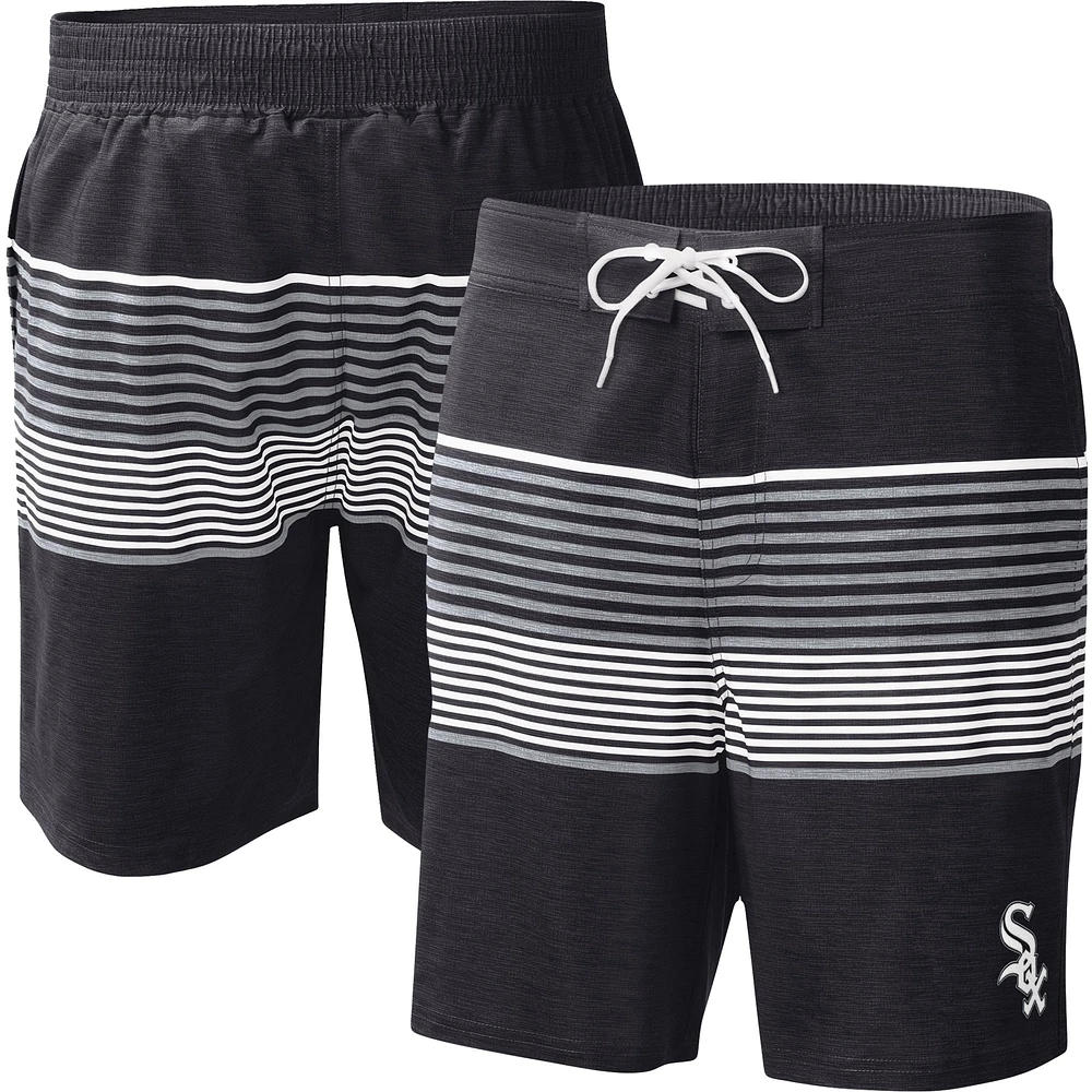 Short de bain pour homme G-III Sports by Carl Banks Black Chicago White Sox Coastline Volley